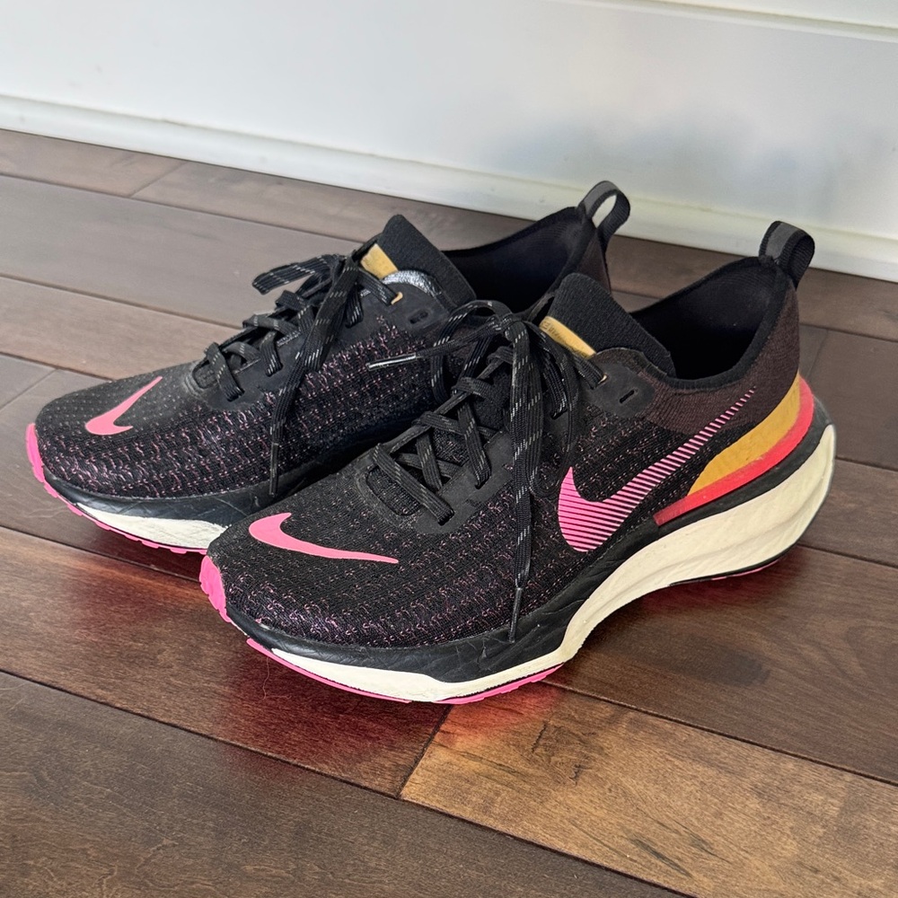 Nike Women's Zoom X Black and Pink Running Shoes Size 8.5